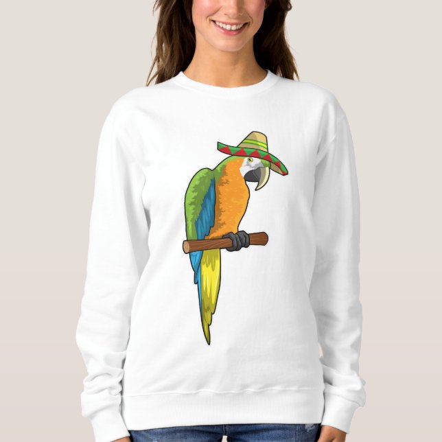 Camiseta Papagaio com chapéu de palha (Frente)