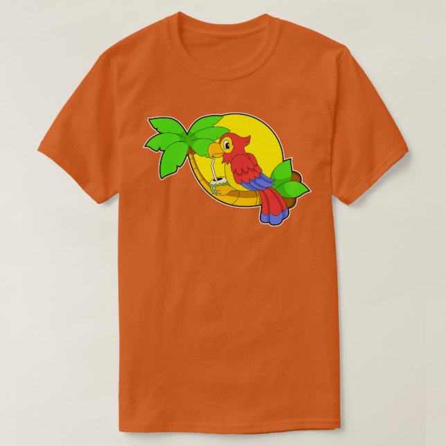 Camiseta Papagaio com Coconut (Frente do Design)