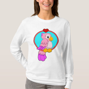 Camiseta Papagaio com Coração