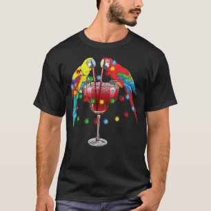 Camiseta Papagaio com Fada Luzes Tropicais de Praia