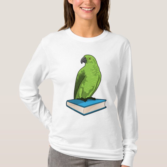 Camiseta Papagaio com Livro (Frente)
