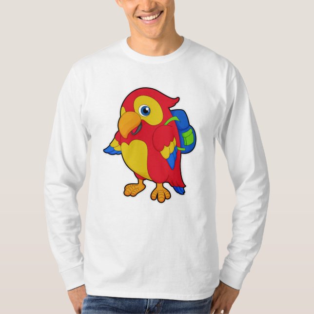 Camiseta Papagaio com mochila (Frente)