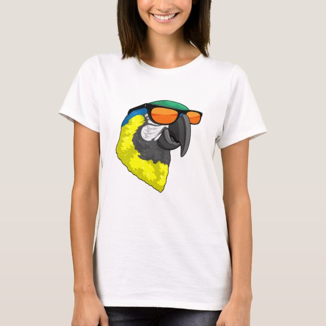 Camiseta Papagaio com óculos escuros (Frente)