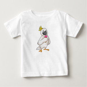 Camiseta Papagaio com sorvete Waffle