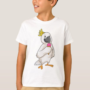 Camiseta Papagaio com sorvete Waffle