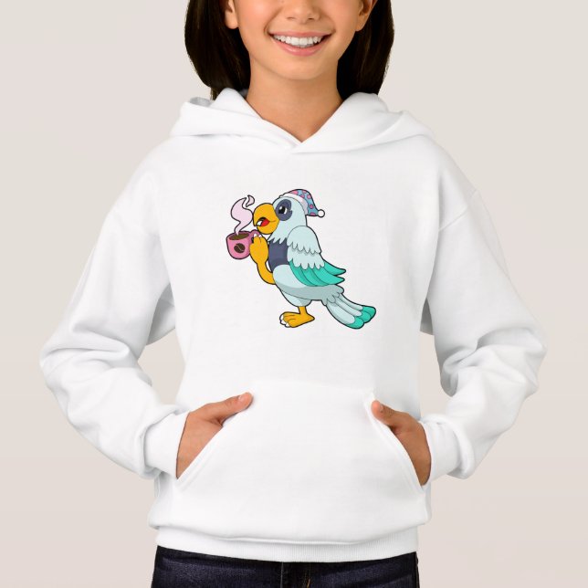 Camiseta Papagaio com Taça de Café (Frente)