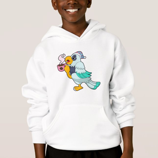 Camiseta Papagaio com Taça de Café (Frente)