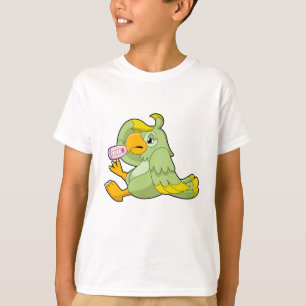 Camiseta Papagaio com termômetro clínico