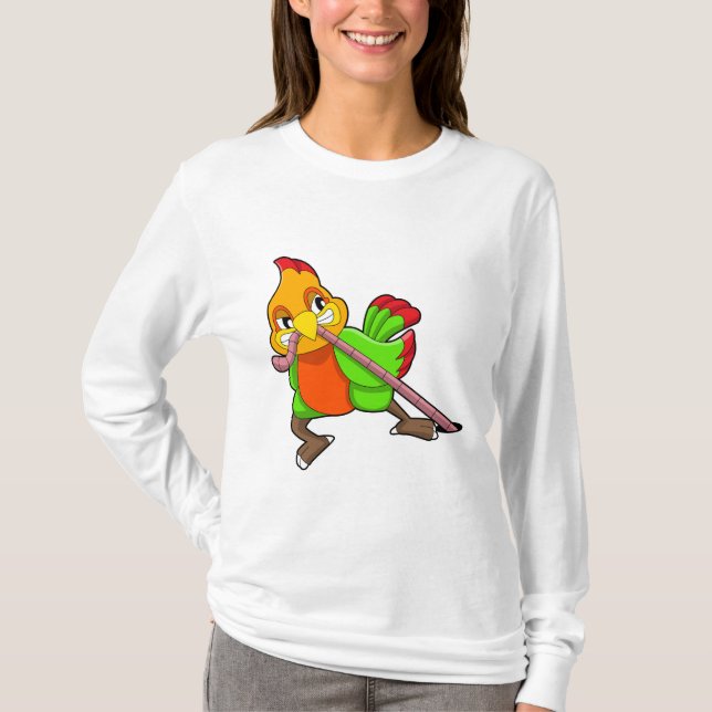 Camiseta Papagaio com verme (Frente)