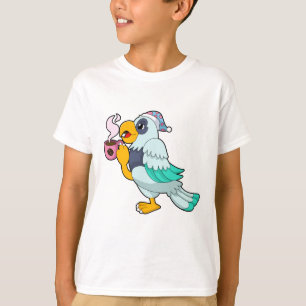 Camiseta Papagaio com Xícara de Café