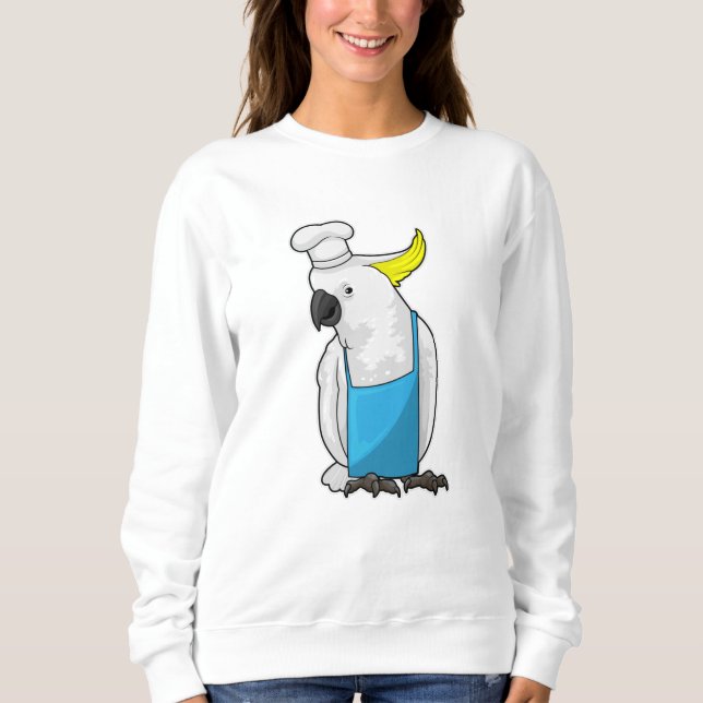 Camiseta Papagaio como chefe de Cozinhar (Frente)