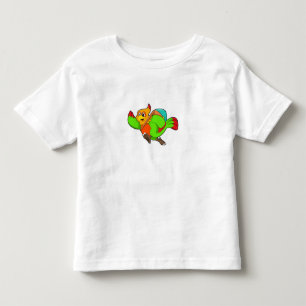 Camiseta Papagaio como Hiker com mochila