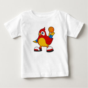 Camiseta Papagaio como jogador de basquetebol