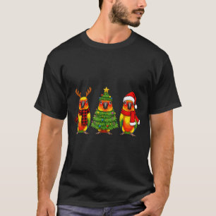 Camiseta Papagaio Conure Sol Natal Retro Papai Noel Rena