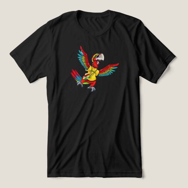 Camiseta Papagaio da história do Jackstone Dibs (Design frontal)