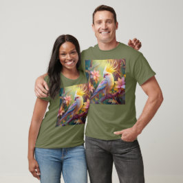 Camiseta Papagaio de Asa Iridescente Fantasia