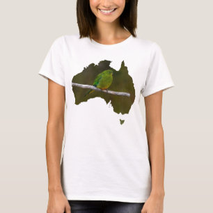 Camiseta Papagaio-De-Barriga-Laranja-Rara-Rara-Laranja-Aust