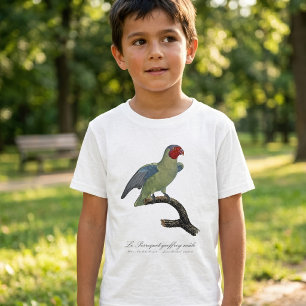 Camiseta Papagaio-de-bochecha-vermelha-macho, Geoffroyus ge