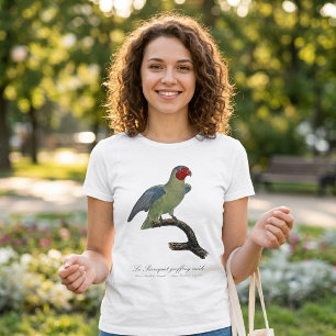 Camiseta Papagaio-de-bochecha-vermelha-macho, Geoffroyus ge
