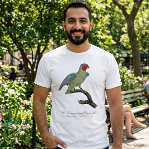Camiseta Papagaio-de-bochecha-vermelha-macho, Geoffroyus ge