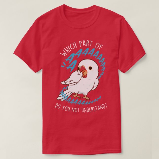 Camiseta Papagaio-do-pescoço-branco Aaaa (Frente do Design)