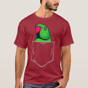 Camiseta Papagaio-do-pescoço índio no Pocket Parakeet India
