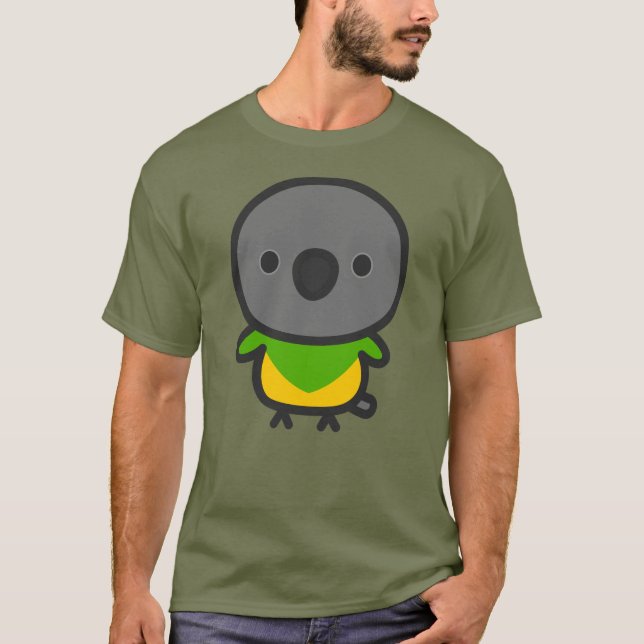 Camiseta papagaio-do-senegal (Frente)