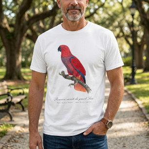 Camiseta Papagaio Eclectus de Vosmaer, Eclectus Roratus Vos