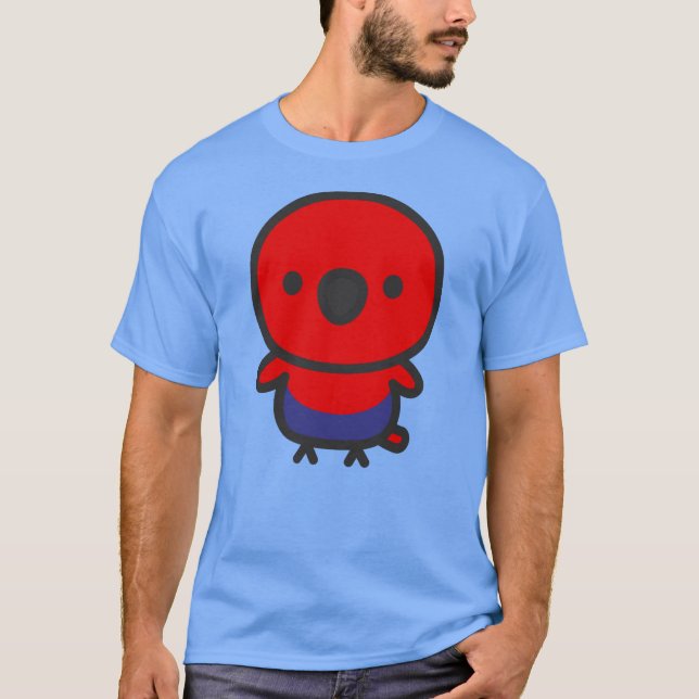 Camiseta Papagaio Eclectus / Fêmea (Frente)