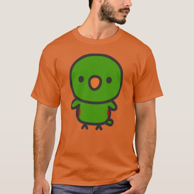 Camiseta Papagaio Eclectus / Macho (Frente)