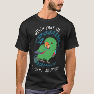 Camiseta Papagaio Eclectus Macho Aaaa menina