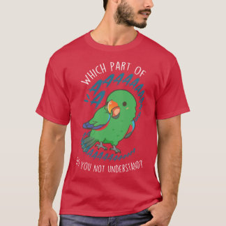 Camiseta Papagaio Eclectus Macho Família Aaaa