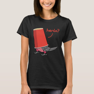 Camiseta Papagaio Em Uma Taça Henlo I, Rosa, fez Galah Cock