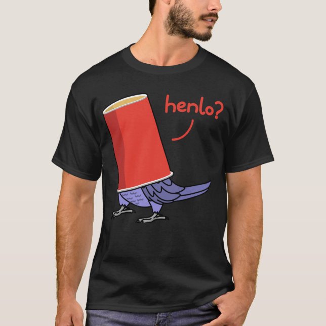 Camiseta Papagaio Em Uma Taça Henlo I Violeta O Cabelo Índi (Frente)