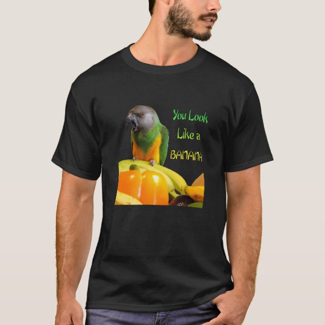Camiseta Papagaio engraçado de Senegal (Frente)