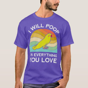 Camiseta Papagaio Engraçado, Vou Citar Tudo O Que Você Ama
