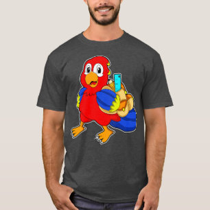 Camiseta Papagaio Estudante com Mochila