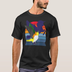 Camiseta Papagaio Eu Asalei Unicórnio Gritando Preto com C
