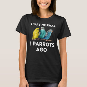 Camiseta Papagaio Eu Era Normal Três Papéis Ago Macaw Cocka