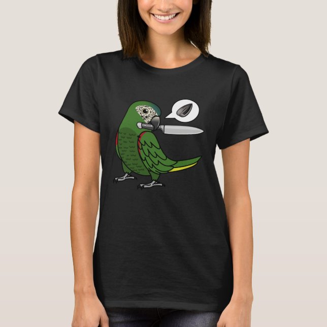 Camiseta Papagaio Faca Quer Sementes I Arara de Hahn (Frente)