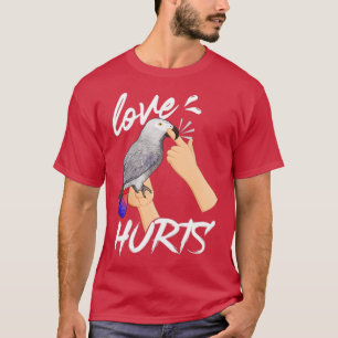 Camiseta Papagaio Gift Bird Machucou Papagaio Dotado Papaga