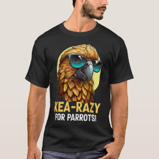 Camiseta Papagaio Kea com Óculos de Sol Animal Engraçado Av