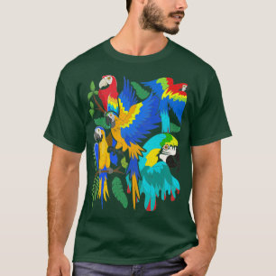 Camiseta Papagaio-Macaw Tropical Bird Watcher