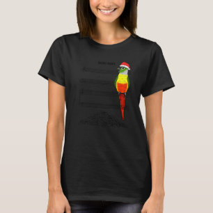 Camiseta Papagaio Músico I Silêncio Noite I Amarelo Verde C