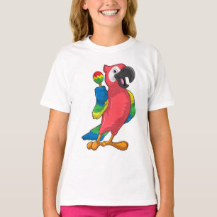 Camiseta Papagaio na Música com Maracas