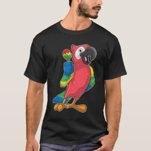 Camiseta Papagaio na Música com Maracas