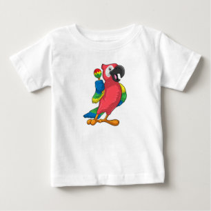Camiseta Papagaio na Música com Maracas