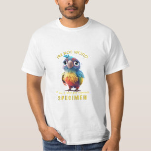 Camiseta Papagaio não sou estranho sou raro, requintado, en