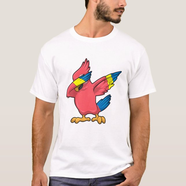 Camiseta Papagaio no Hip Hop Dance Dab (Frente)