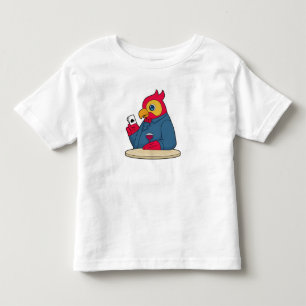 Camiseta Papagaio no Poker com cartões Poker